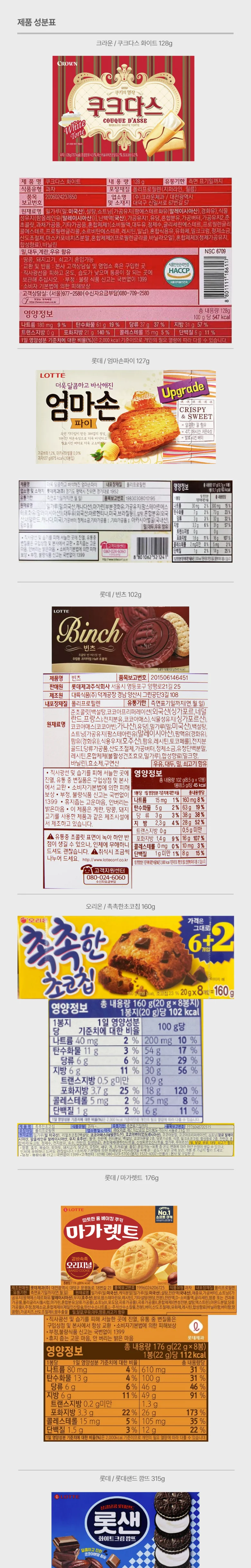 스낵24 다같이 쓱싹 10종 인기 과자세트10p 상세4