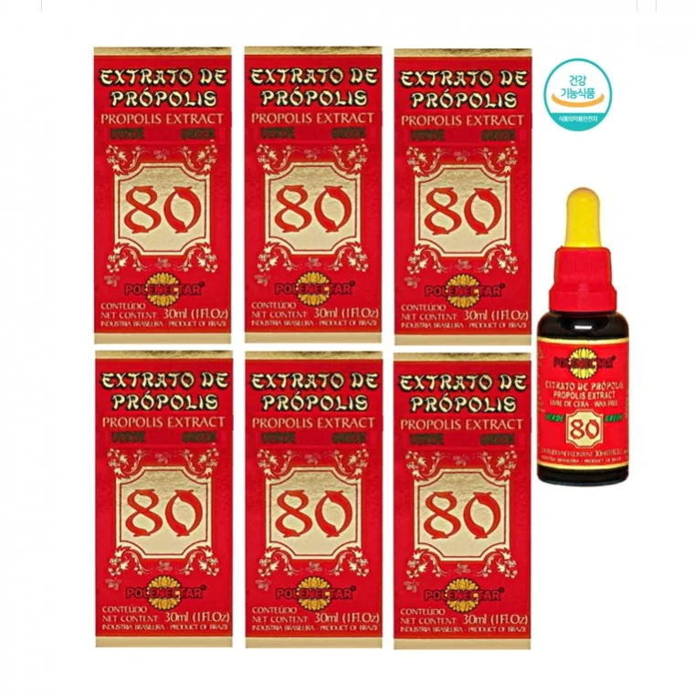 브라질 폴리넥타 그린 프로폴리스 80 30ml x 6개
