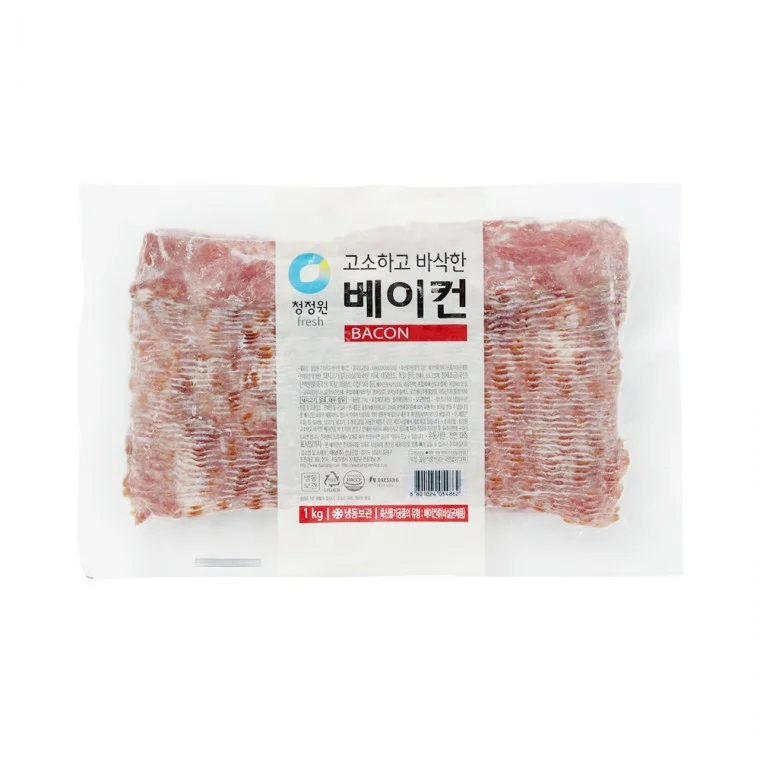 청정원 고소하고 바삭한 베이컨 냉동 1kg 돼지 앞다리살