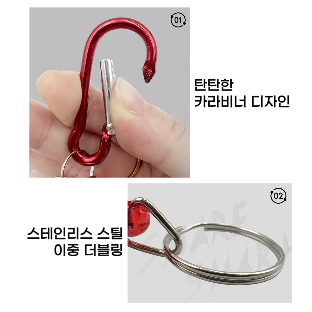 다용도 와이어고리 낚시카라비너 줄고리 낚시악세사리 상세5