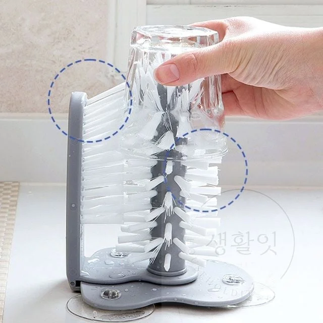 흡착식 컵 세척솔 유리병세척솔 물병세척솔 병닦는솔 보온병세척솔 물병청소