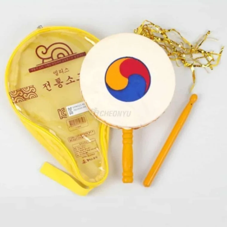 교육용 소고 소고채 음악교구 소고가방 초등소고 가죽소고