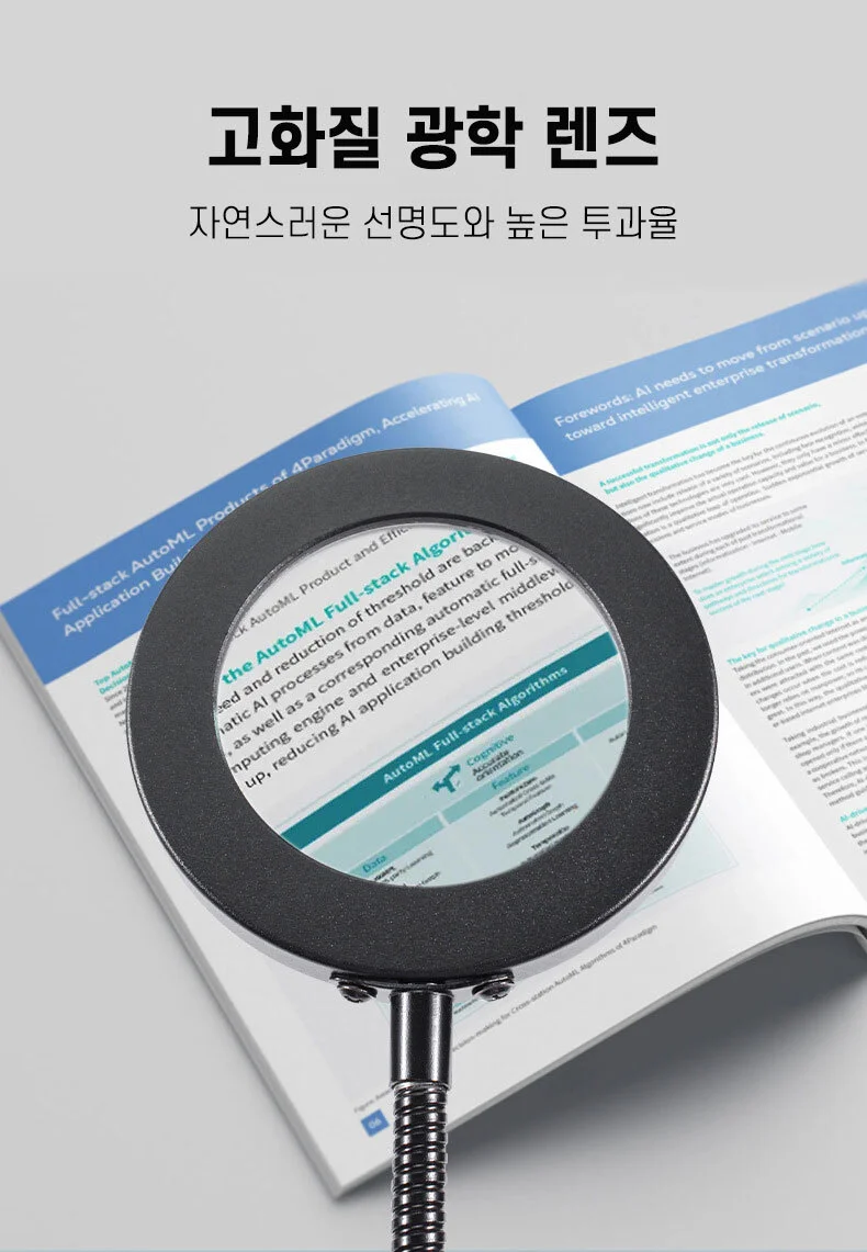 LED 돋보기 확대경 독서용 작업용 조명 상세2