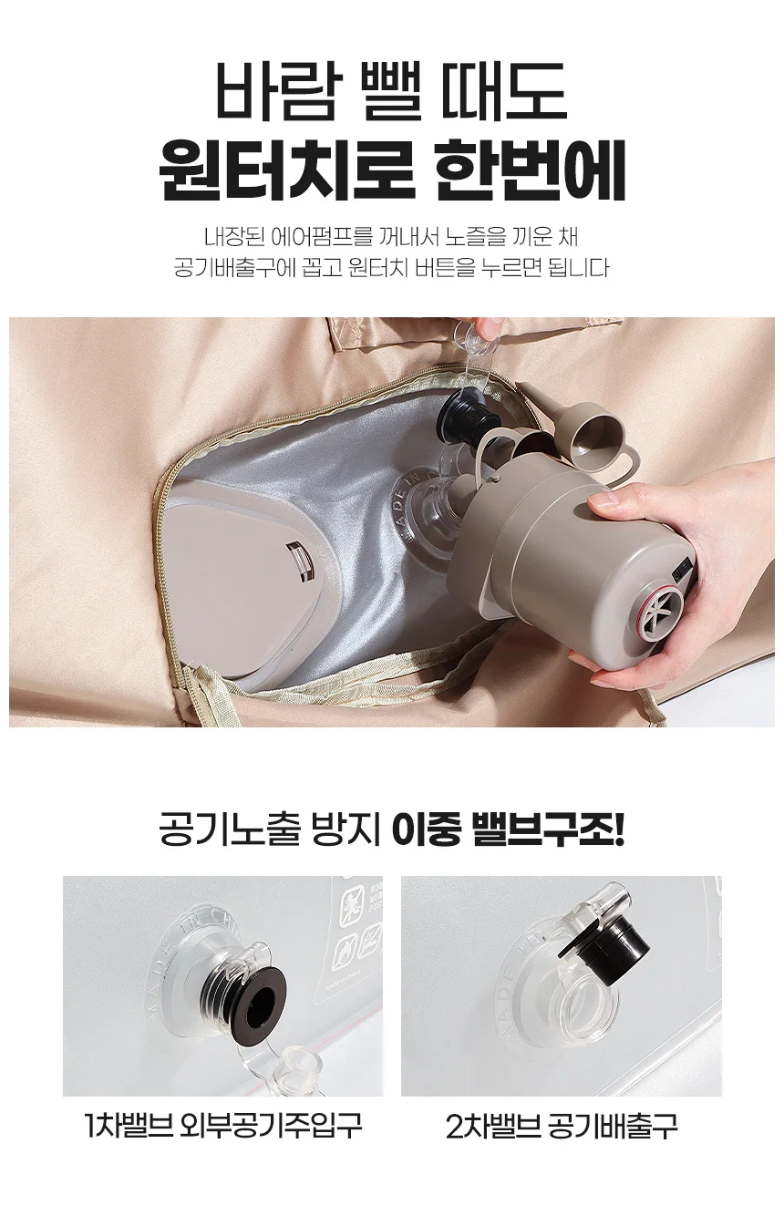 캠핑 침대 텐트 바닥용 웨이브 블럭 2인용 더블 40cm 상세5