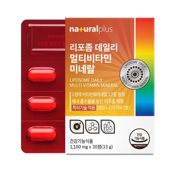 내츄럴플러스 리포좀 데일리 멀티비타민미네랄 1100mg x 30정