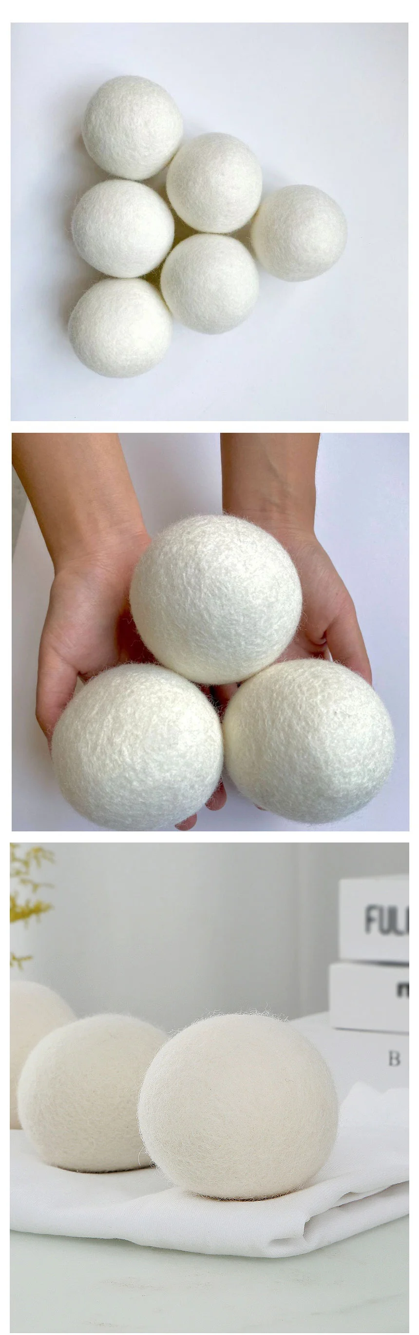 건조기용 양모볼 세탁볼 세탁기먼지제거 상세3