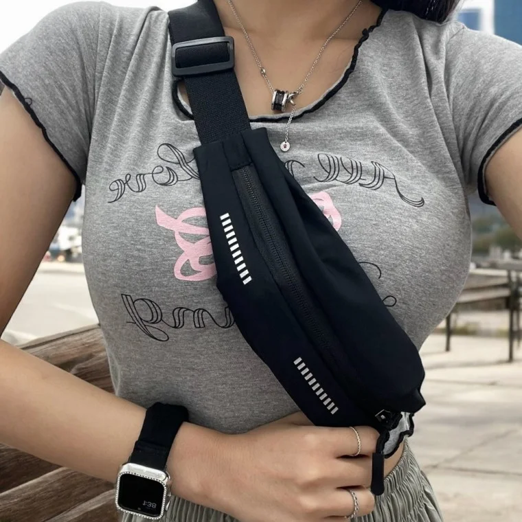 러닝 힙색 벨트 블랙