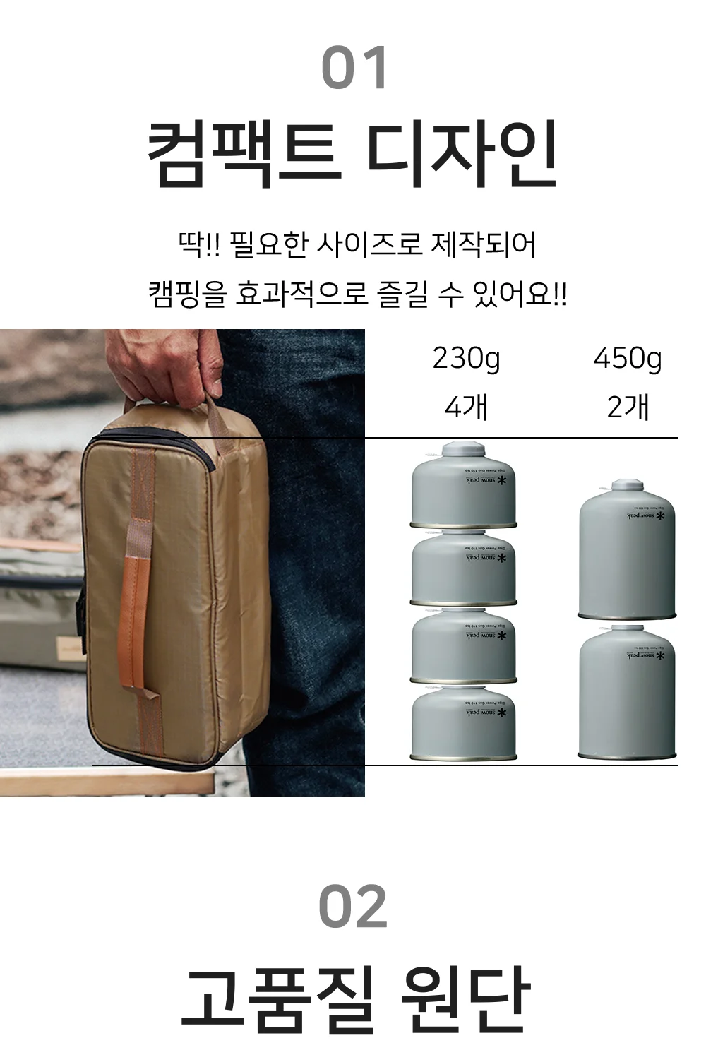이소가스 가방 캠핑 팩 수납 파우치 상세3