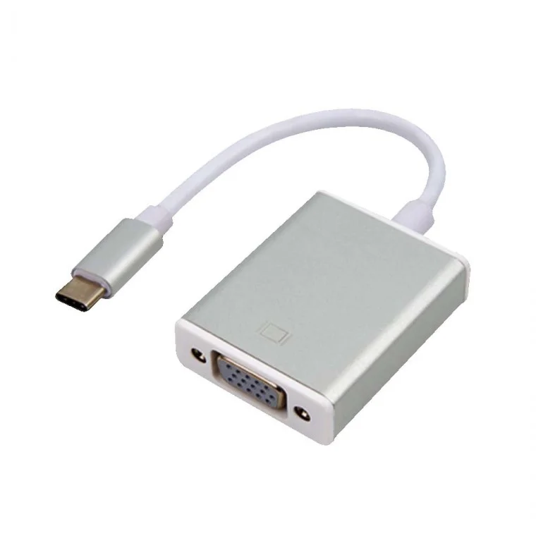 C타입 to VGA 케이블 컨버터 미러링 고화질 대형화면 노트북 PC 데스크탑 컴퓨터 TV 프로젝터