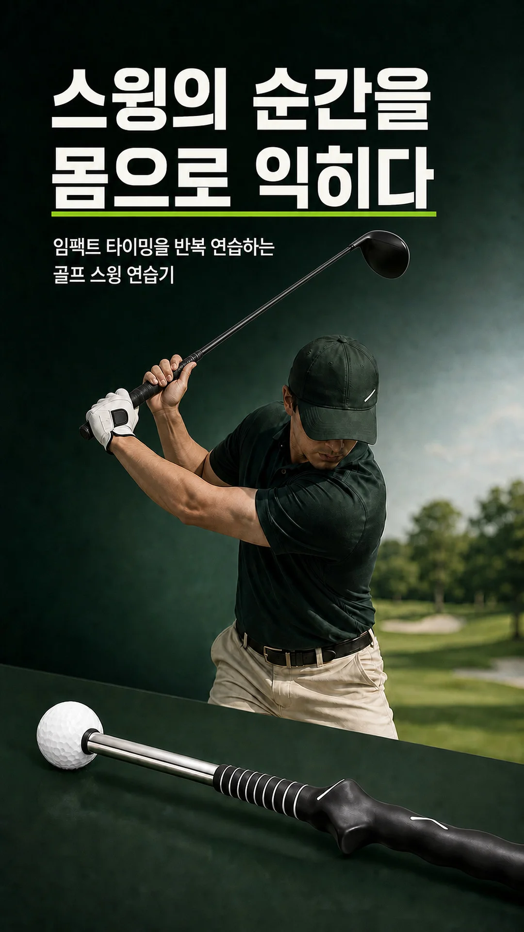 골프 스윙 연습기 임팩트 비거리 향상 스윙 교정기 HT 상세1