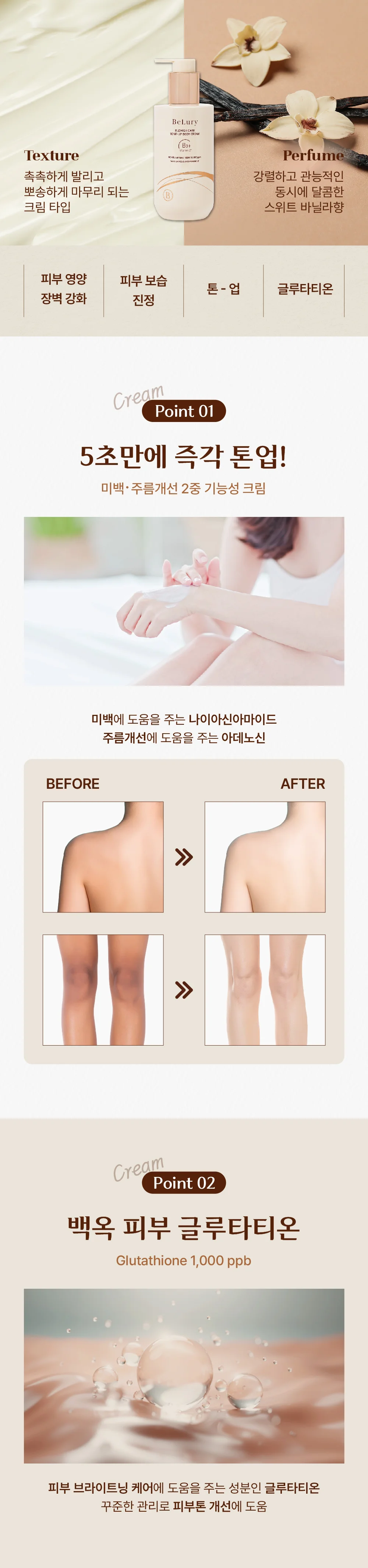 비루리 블래미쉬 케어 톤업 바디크림 2종세트 (바디크 상세3