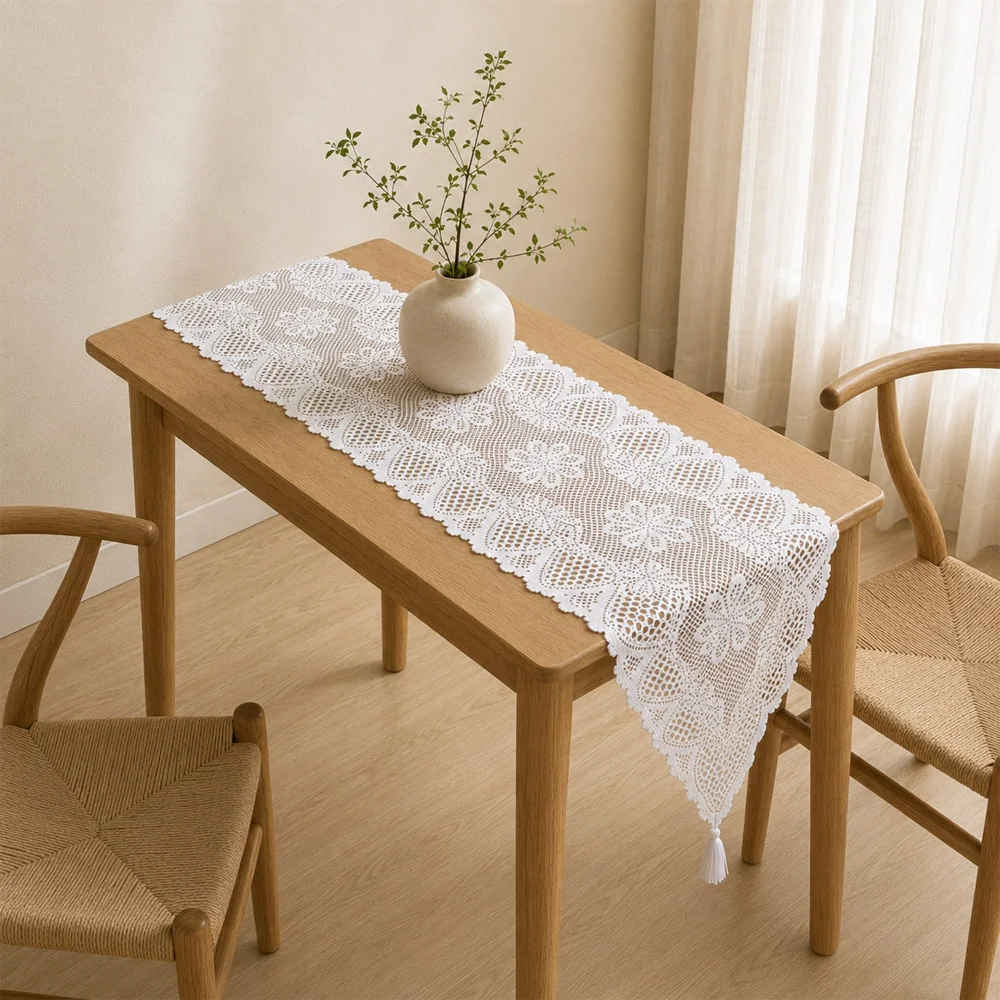 프렌치 레이스 테이블러너(33x137cm)/북유럽 식탁러너
