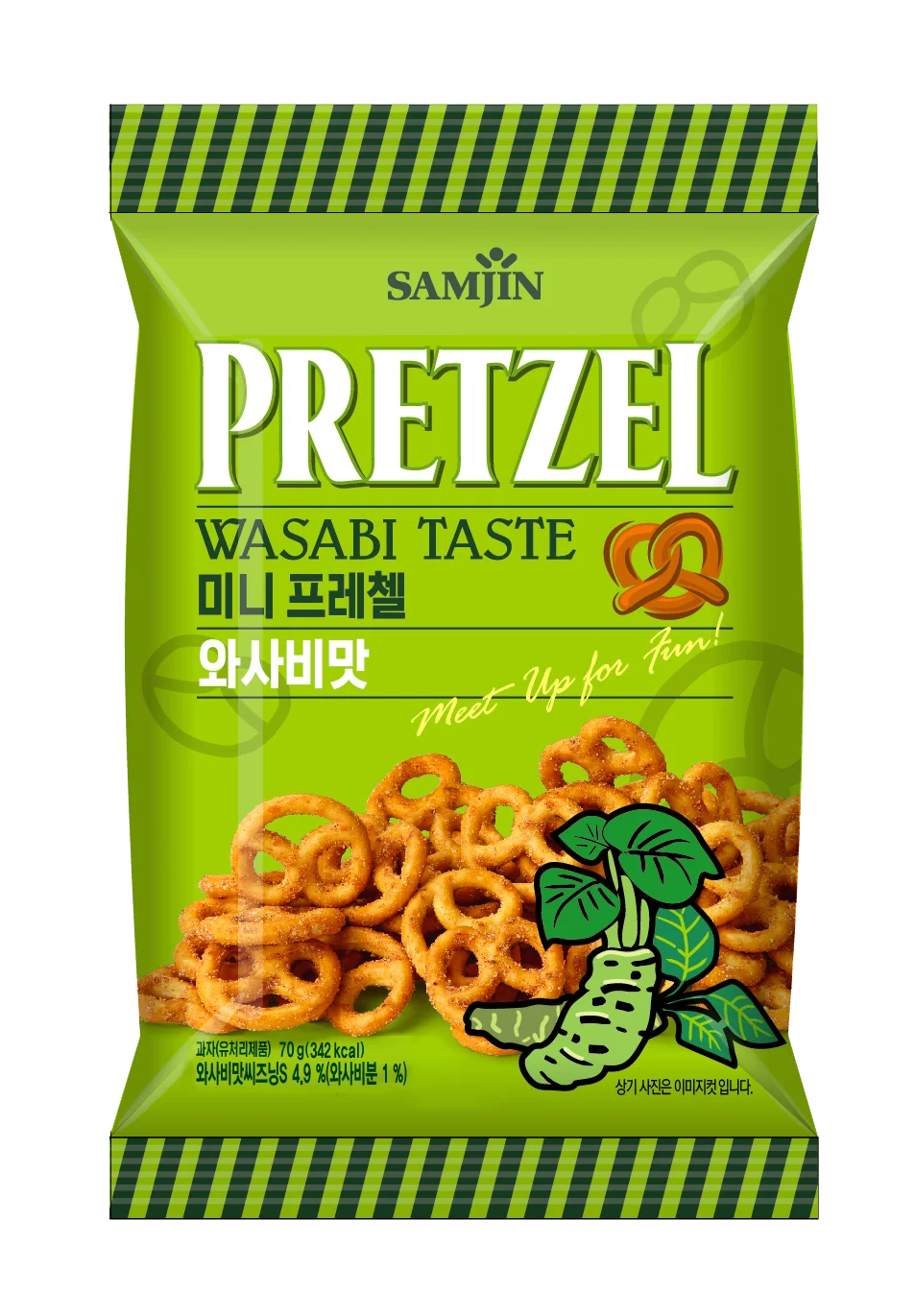 삼진 미니프레첼 와사비 1박스 70gx24입 상세4