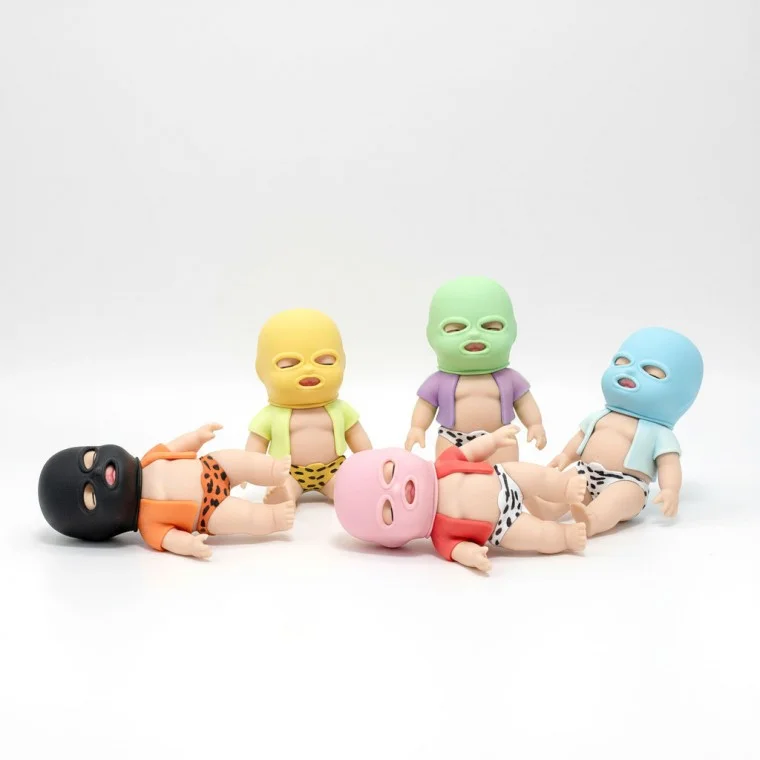 복면 말랑이 베이비 인형 모찌 말랑 스퀴시 촉감인형 화풀이 스트레스볼 쓸데없는 쓸모없는 웃긴 선물