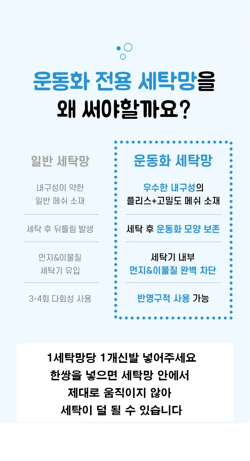 운동화세탁망 극세사 세탁망주머니 빨래망 가방 상세5