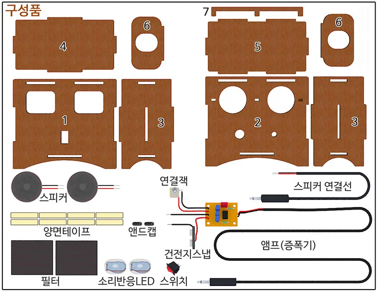 반짝반짝 LED 우드 오디오 만들기 상세5