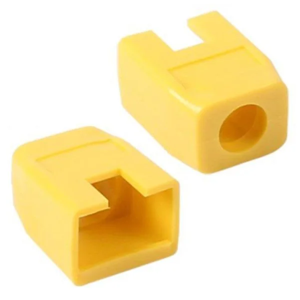 RJ 45 각부트 6파이 옐로우 100개 보호캡