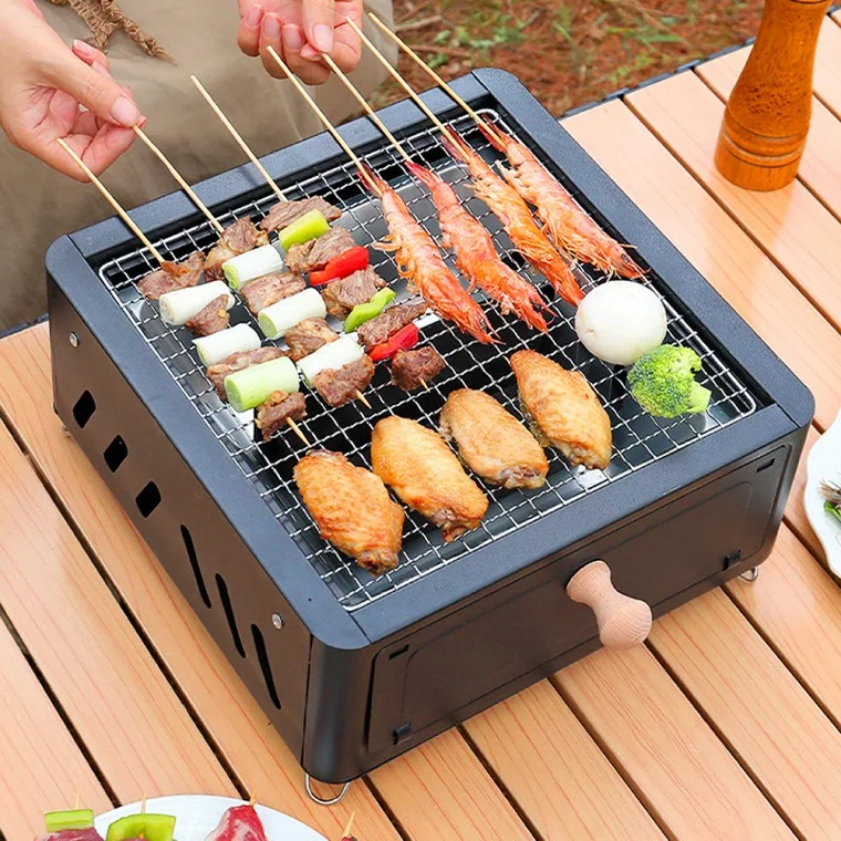 미니 화로 야외 바베큐 가정용 개인 숯불 화롯대 그릴 2컬러