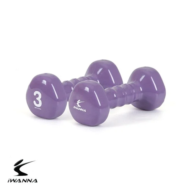 PVC 삼각 아령 3kg 스모키라벤더