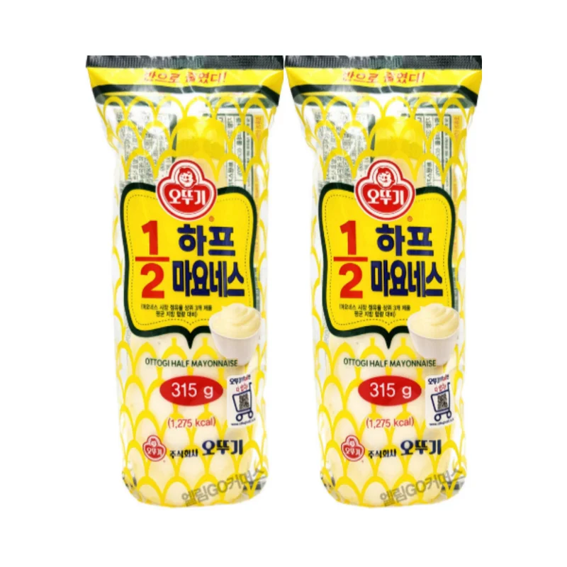 오뚜기 1/2 하프 마요네즈 315g x 2개 저지방 저칼로리 드레싱 상세4