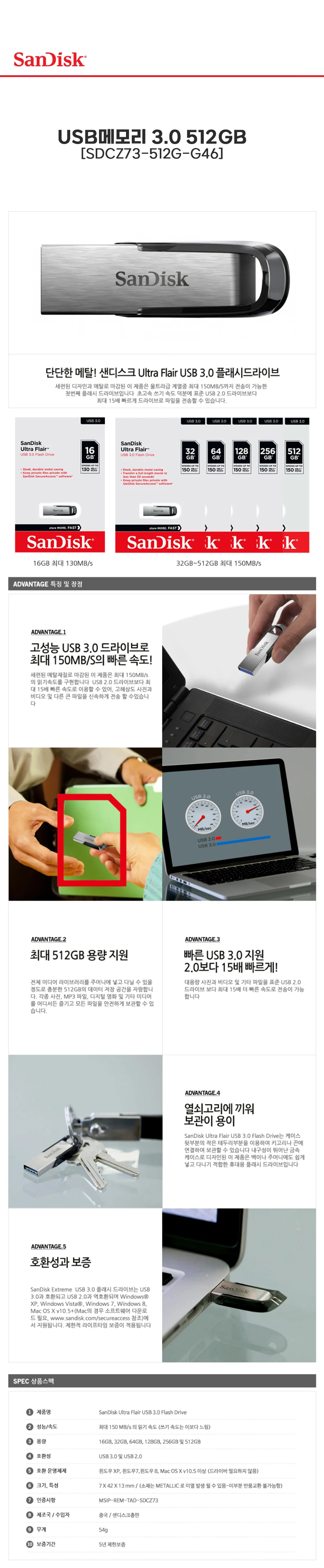OTGUSB USB케이스 USB메모리 512GB 1개 상세1