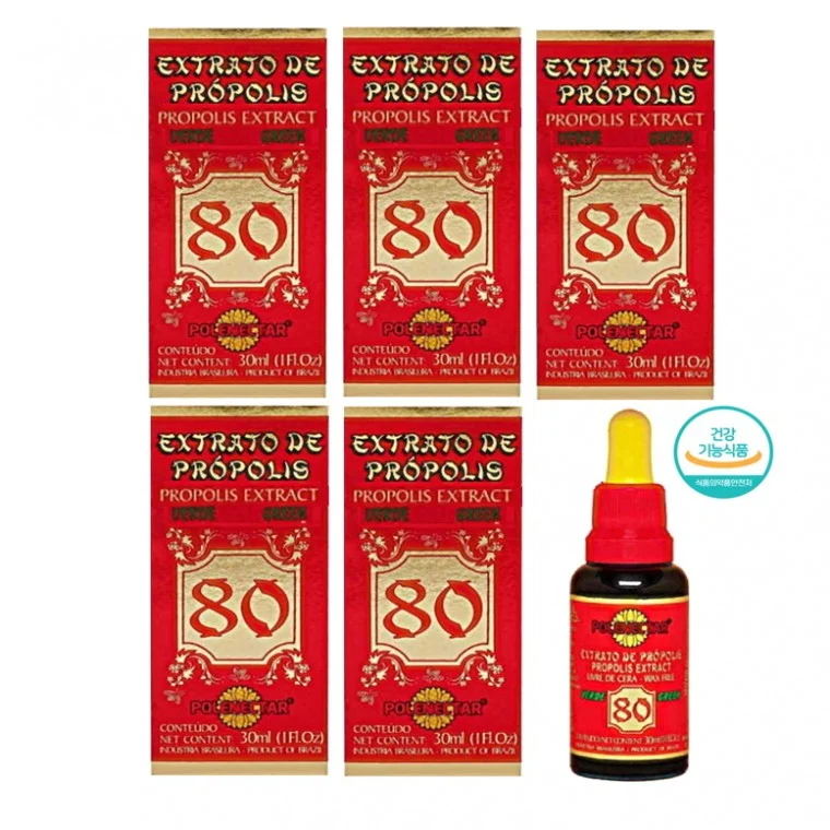 브라질 폴리넥타 그린 프로폴리스 80 30ml x 5개