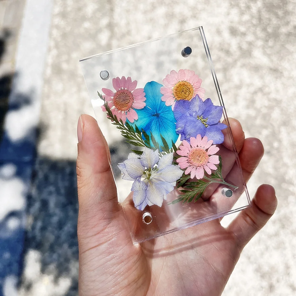 압화 아크릴 액자 만들기 키트 diy 드라이플라워 네잎클로버 선물 상세4