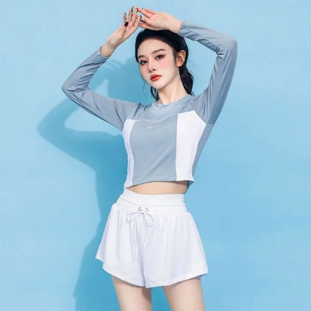 하이웨이스트 비치 바지 몸매보정 물놀이 반바지 비치룩 여자수영복반 여자보드숏