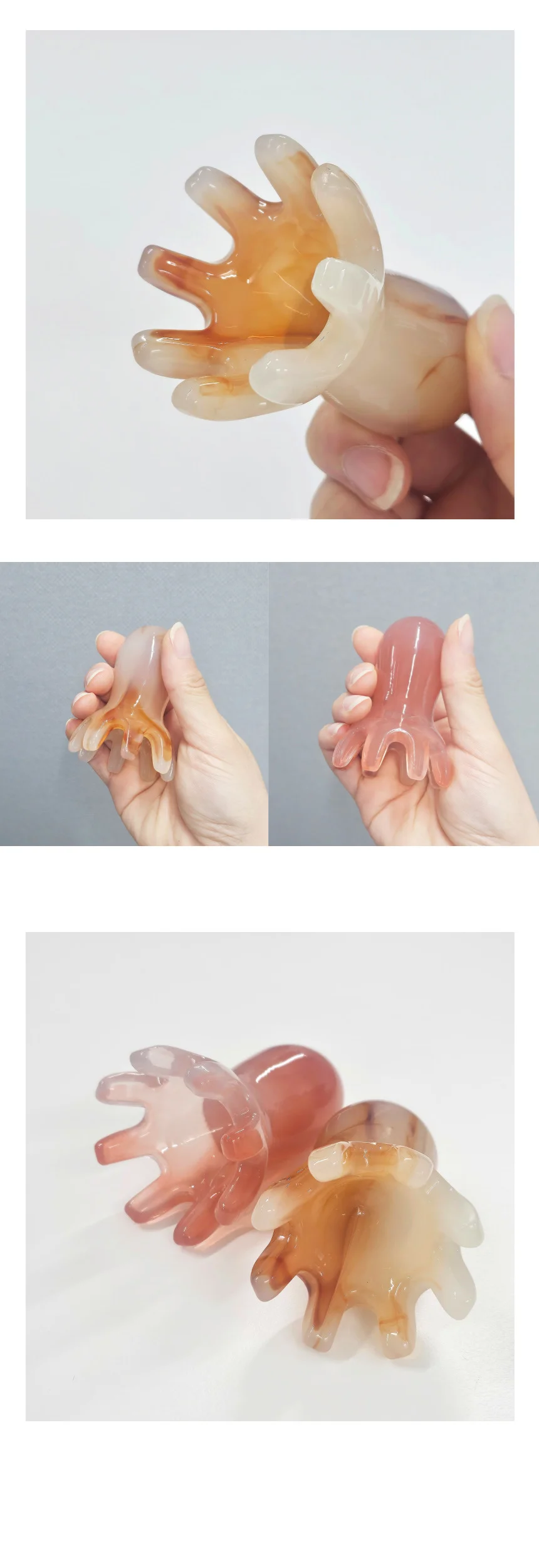 루미나D 마사지기 괄사 문어 만능 두피 마사지 미용관리 데일리 휴대용 상세8