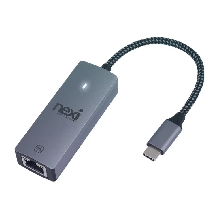 USB3.1 C타입 5G 유선랜카드 노트북 데스크탑 PC 컴퓨터 RJ45 모뎀 공유기 허브 연결