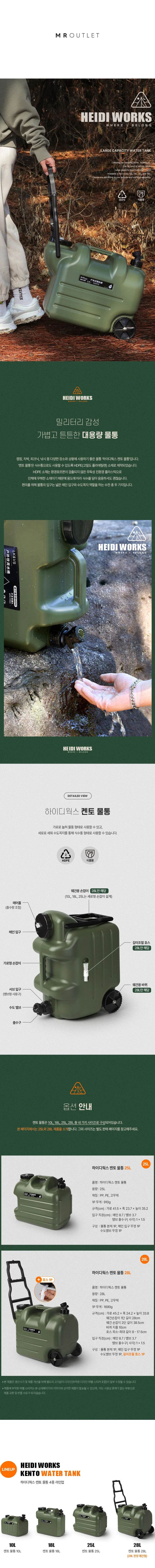 캠핑물통 대용량물통 말통 수도꼭지 워터저그 대용량 상세1