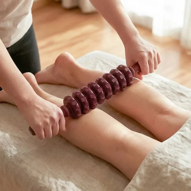 롤케어 원목 전신 마사지 롤러 지압 셀프 마사지기 No49