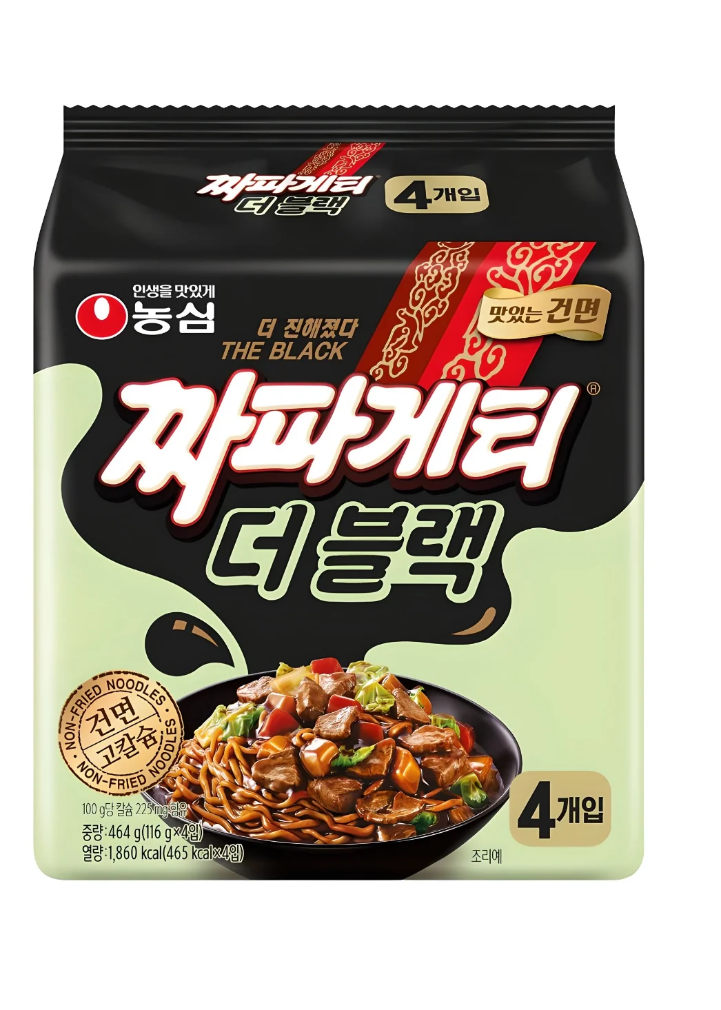 농심 짜파게티 더블랙 x 8p 가정용 짜장 라면 상세1