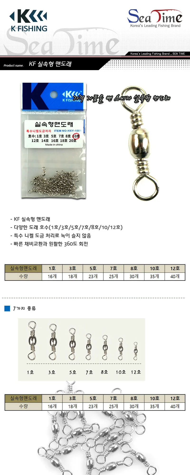 KF 실속형 맨도래 낚시용품 상세2
