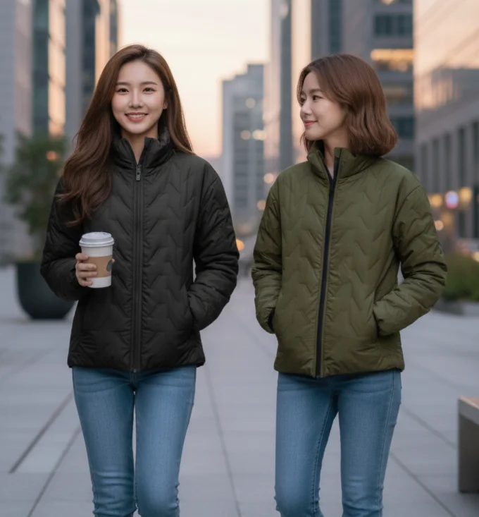 패딩점퍼 집업 남녀공용 5가지 색상 상세3