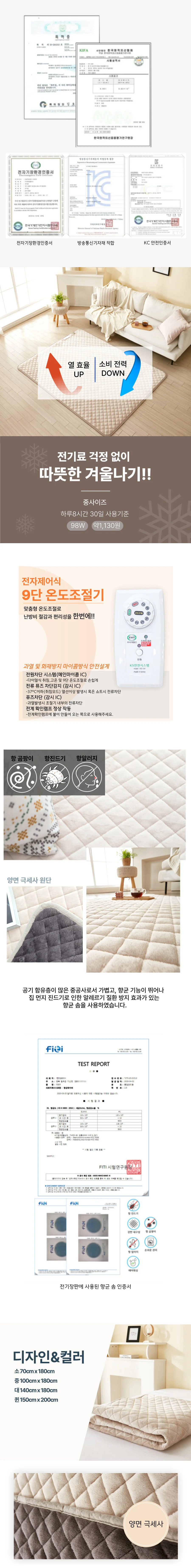 매직크린 극세사 탄소매트 140X180cm 양면 상세2