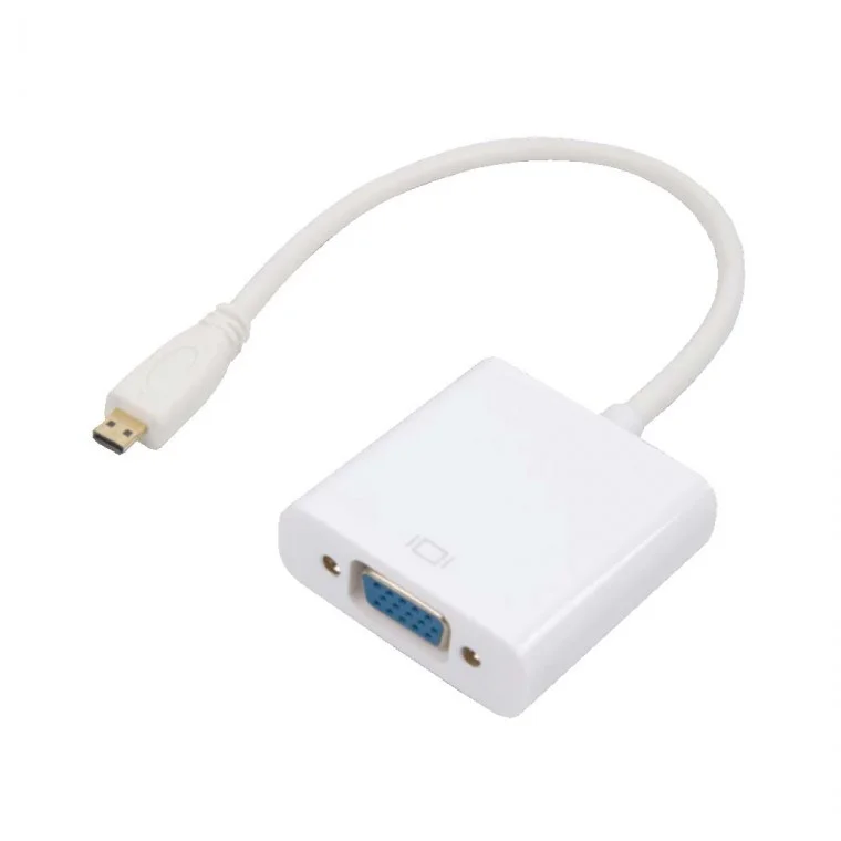HDMI to VGA 케이블 컨버터 미러링 고화질 대형화면 노트북 PC 컴퓨터 데스크탑 TV 모니터