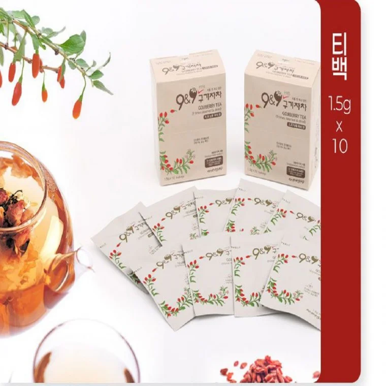 땡딜 구증구포 국산구기자 청양 티백 전통음료 전통차 건강 건강식품 국산식품 차 간편 휴대