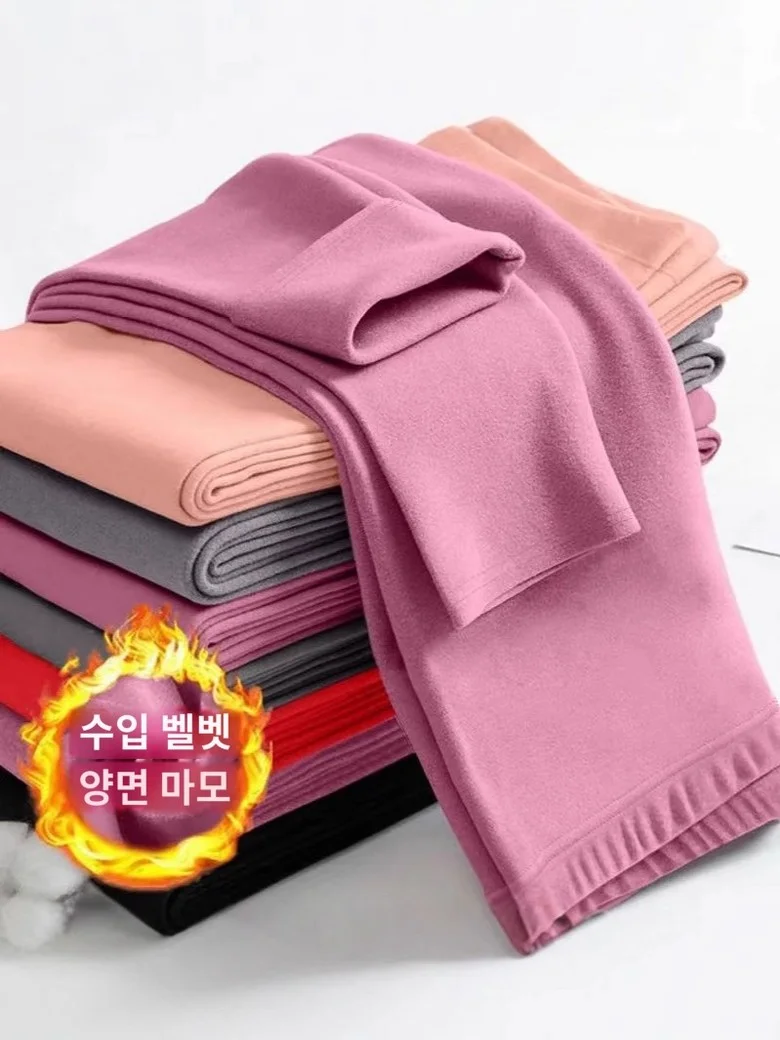 가을 겨울 양면 벨벳 내복 레깅스 따뜻한바지 SH1635 상세1
