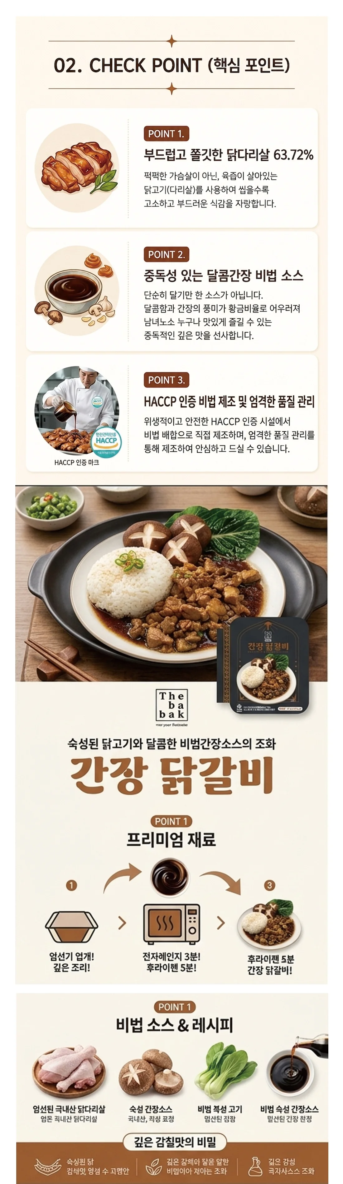 더바삭한 비법소스 간장 닭갈비 덮밥 150g x 10개 상세2
