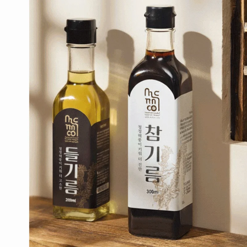 국내산 참기름 전통 방식 저온압착 들기름 함평 300ml 상세2