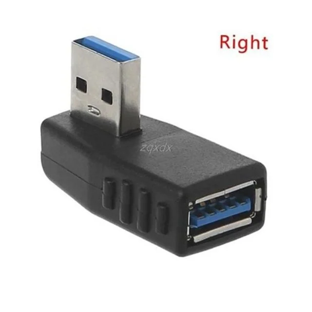 직각 usb 어댑터 90도 usb 젠더 수직 꺾임 좌측 우측 포트 3.0 컴퓨터 연장 소켓 보호 전환 방향
