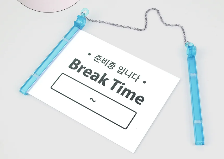 걸이형 브레이크타임 준비중 표지판 사인보드 식당표지판 부재중 문패 입구표지판 상세6
