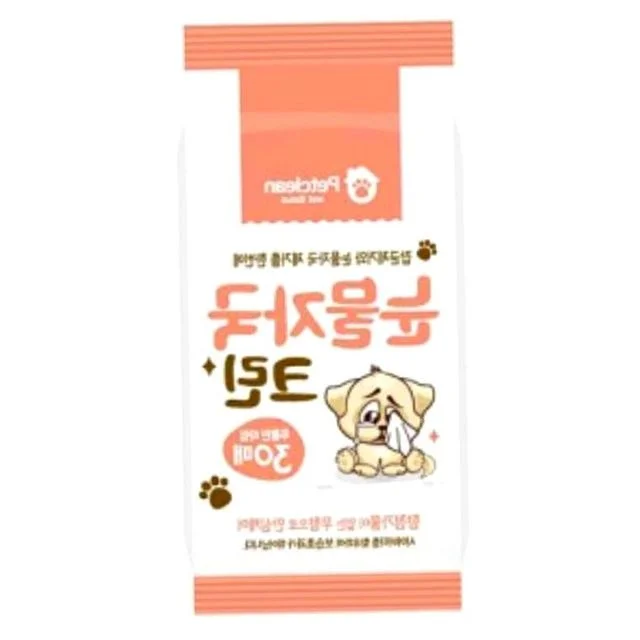 눈물자국 강아지티슈 애견크린티슈 위생용 30매
