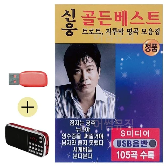 휴가철 간편한 USB 음악 라디오 신웅 골든베스트 105