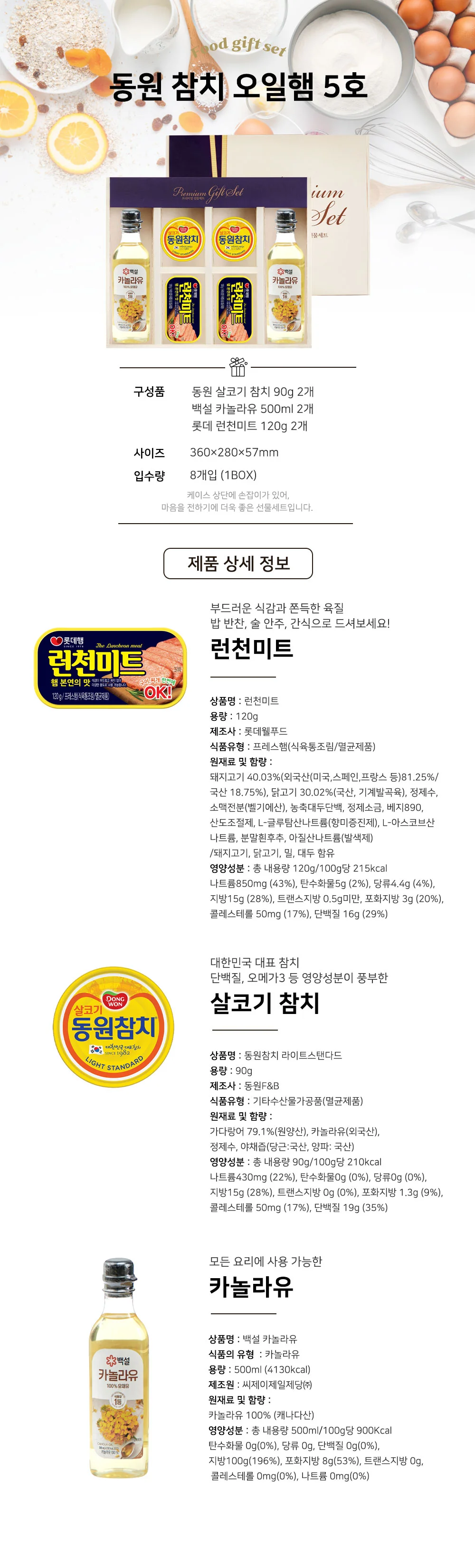 2025 동원 햄선물세트 (8개) 상세1