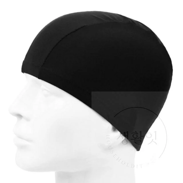 수영모자 귀여운수영모자 검은색수모 스판수영모자 어린이수영모자 여자수영모
