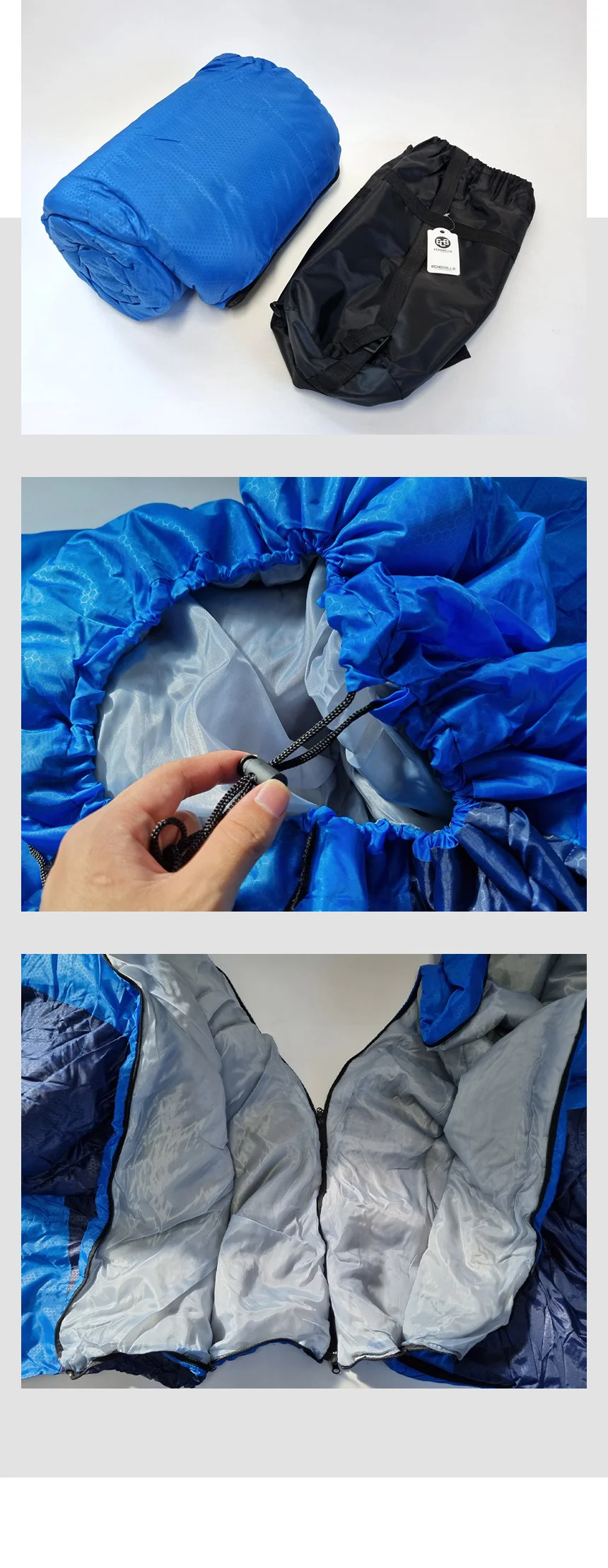 침낭 우측 여행용침낭 경량이불 상세5