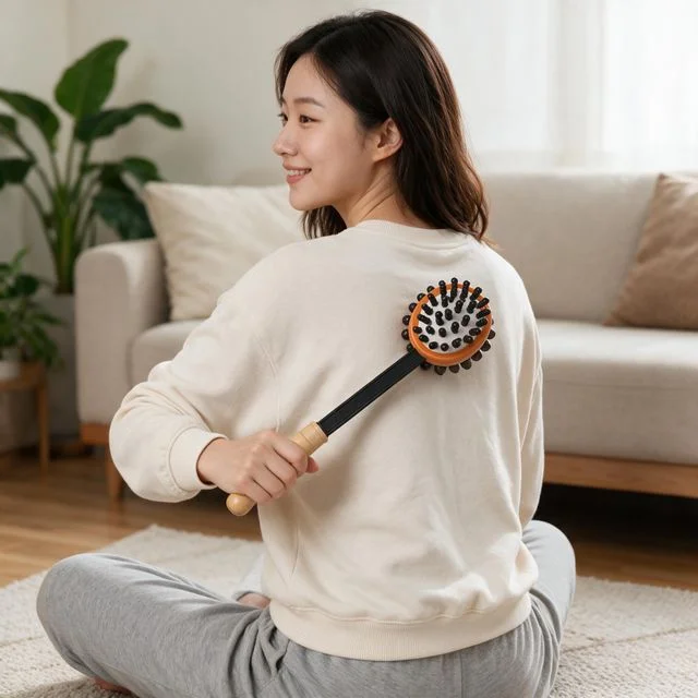 등마사지기 마사지봉 지압기 셀프 등허리 어깨 근육 뭉침 혈자리 지압 도구