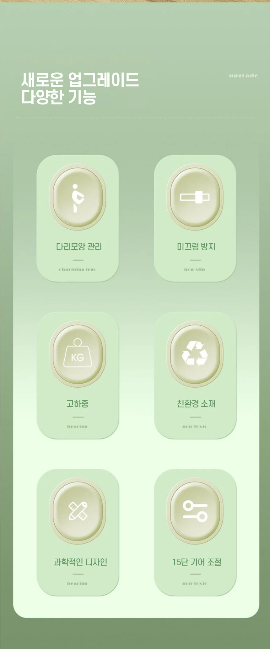 발목 타원형 경사대 자극 스트레칭 종아리 밸런스 보드 상세2